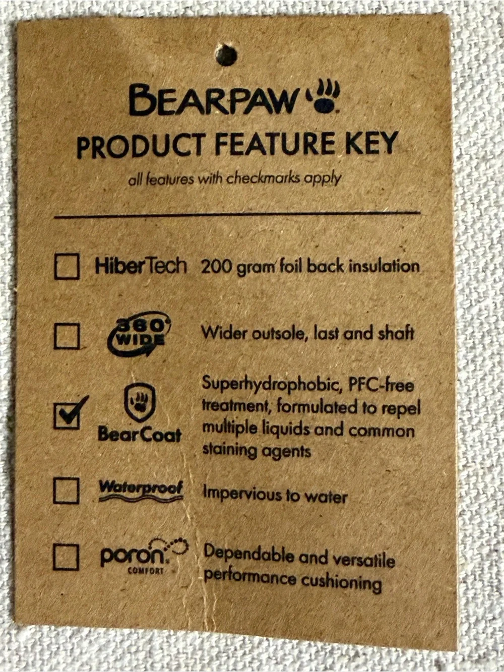 BearPaw cute tan